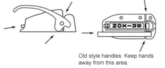 Latch body and handle diagram