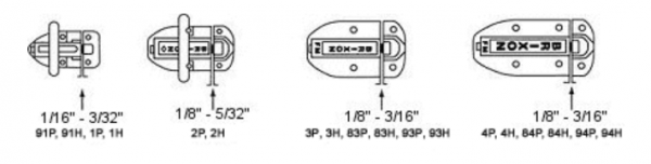 LATCH/STRIKE SPACING